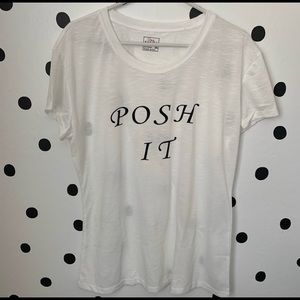 MAKE OFFER🆕POSH IT BLACK/WHITE SHIRT 2XL